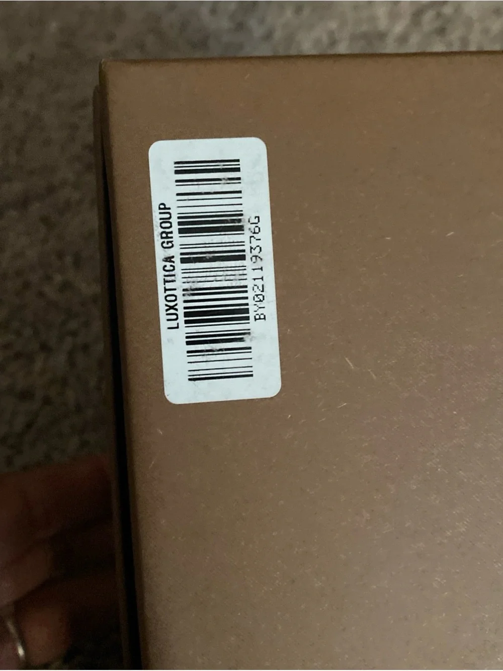 Burberry Tan and Black Branded Packaging empty box